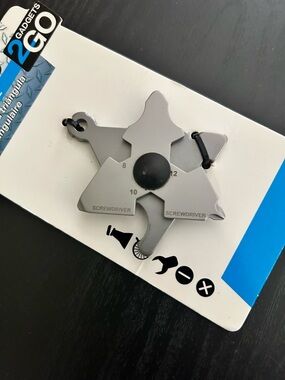 🆕 Gadgets 2 Go Multi-Tool • Unisex • Lightweight • Portable • Stainless Steel